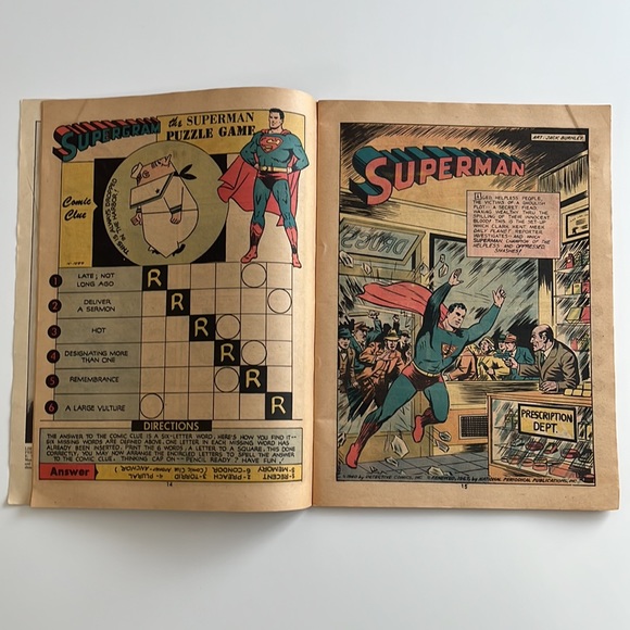 SUPERMAN DC Comics #C-31 Limited Collectors Edition Comic 1974 Giant Size UC - Picture 5 of 9